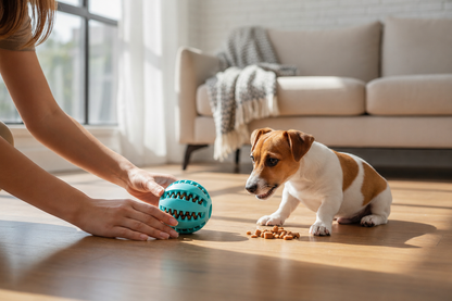 Play & Treat Dog Toy Ball