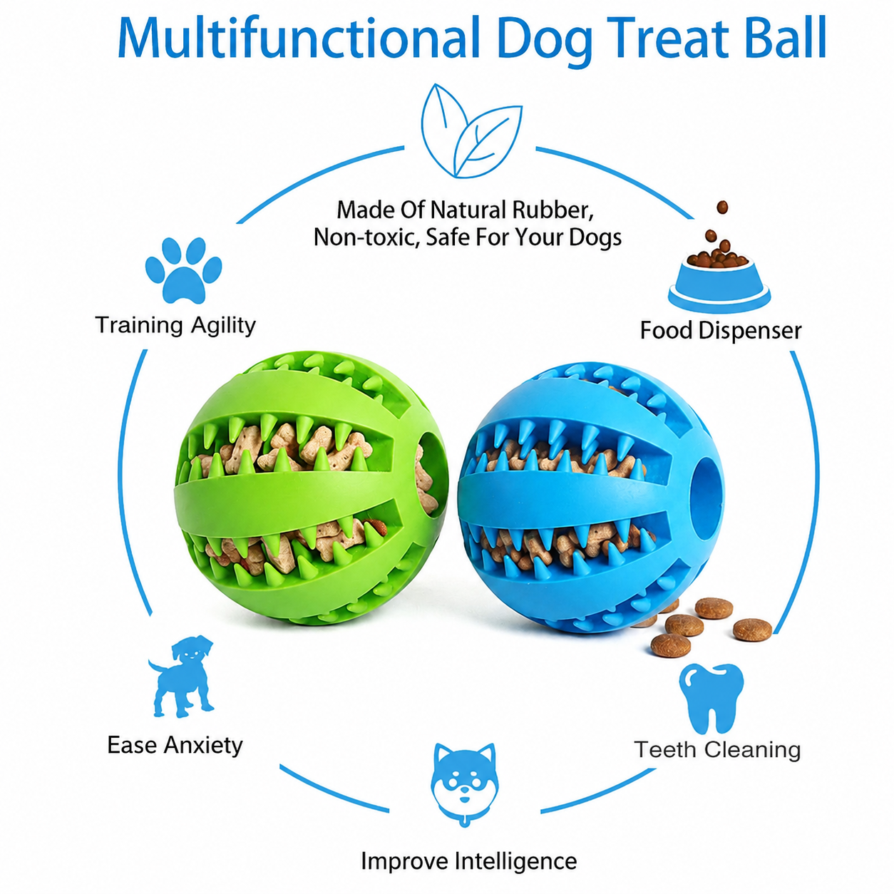Play & Treat Dog Toy Ball