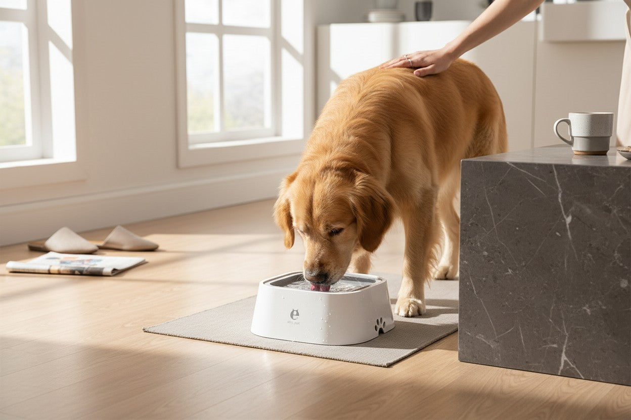 Anti-Overflow Pet Drinking Bowl